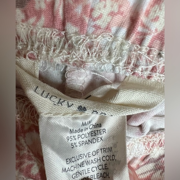 Lucky Brand Pink Floral Pajama Short Set Top & Bottom NWOT - Picture 5 of 5